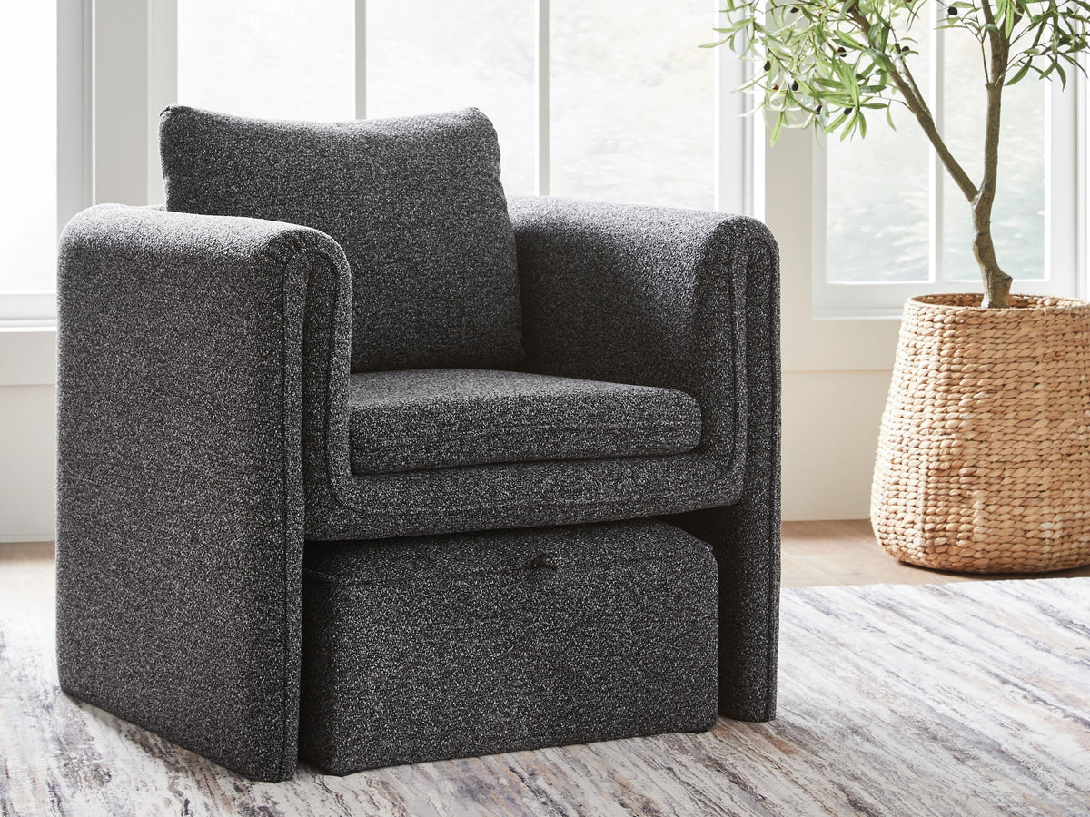 Vreni - Accent Chair - Charcoal / Black
