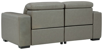 Correze - 2-Piece Power Reclining Sectional - Gray