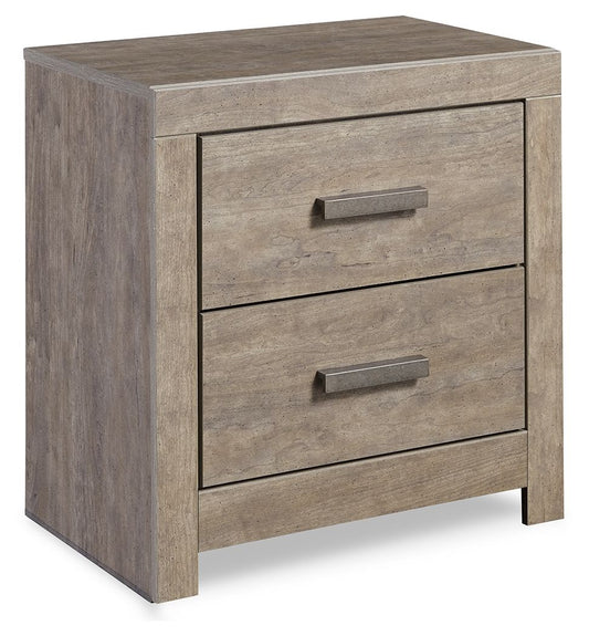 Culverbach - Two Drawer Night Stand - Gray