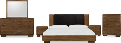 Boka - Five Drawer Acacia Wood Chest - Impala