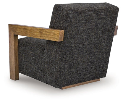 Dorney - Accent Chair - Charcoal / Brown