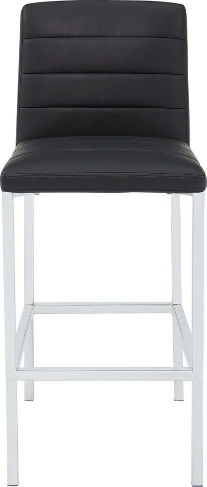 Amalfi - Metal Back Stool (Set of 2) - Soot / Chrome