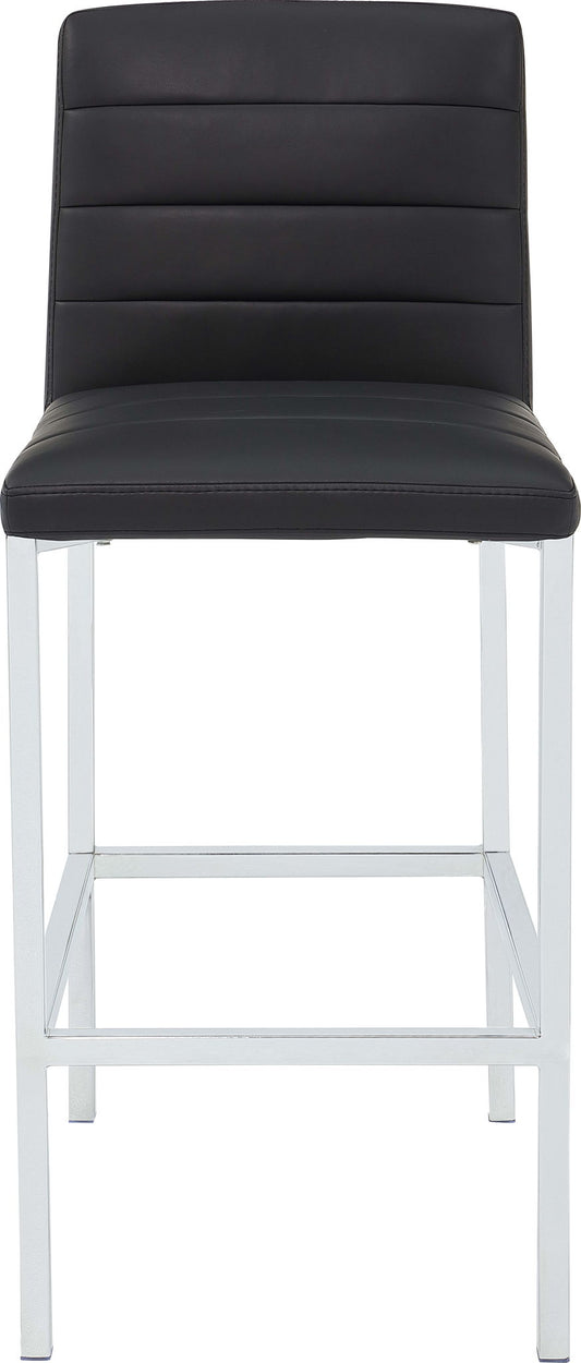 Amalfi - Metal Back Stool (Set of 2) - Soot / Chrome