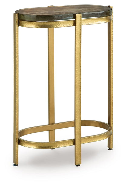Porterville - Accent Table - Gold Finish