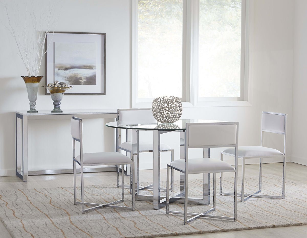 Amalfi - Round Glass Top Table