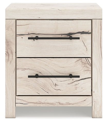 Lawroy - Two Drawer Night Stand - Light Natural