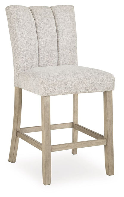 Larawyn - Upholstered Barstool (Set of 2) - Bisque