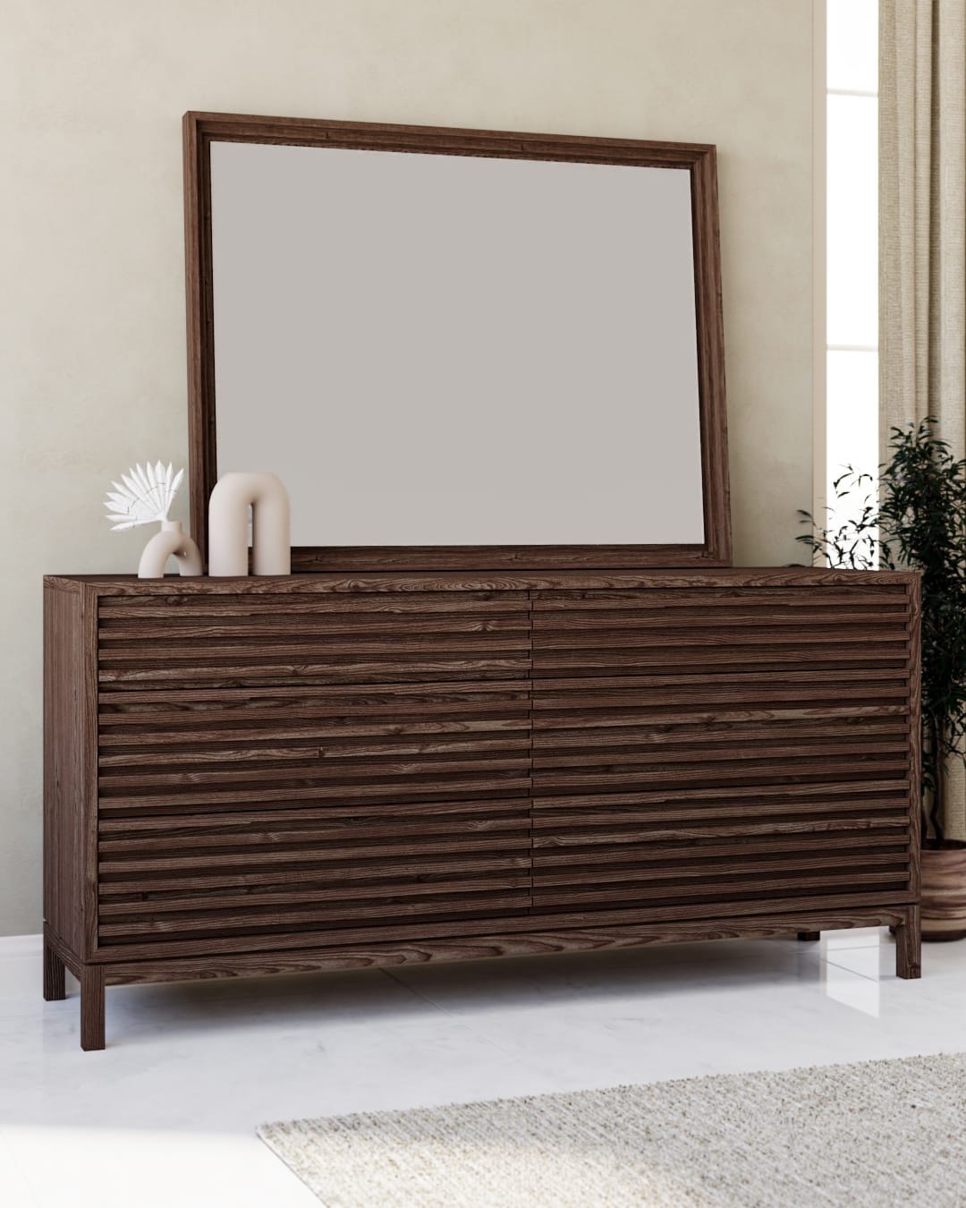 Tanner - Six Drawer Ash Wood Dresser