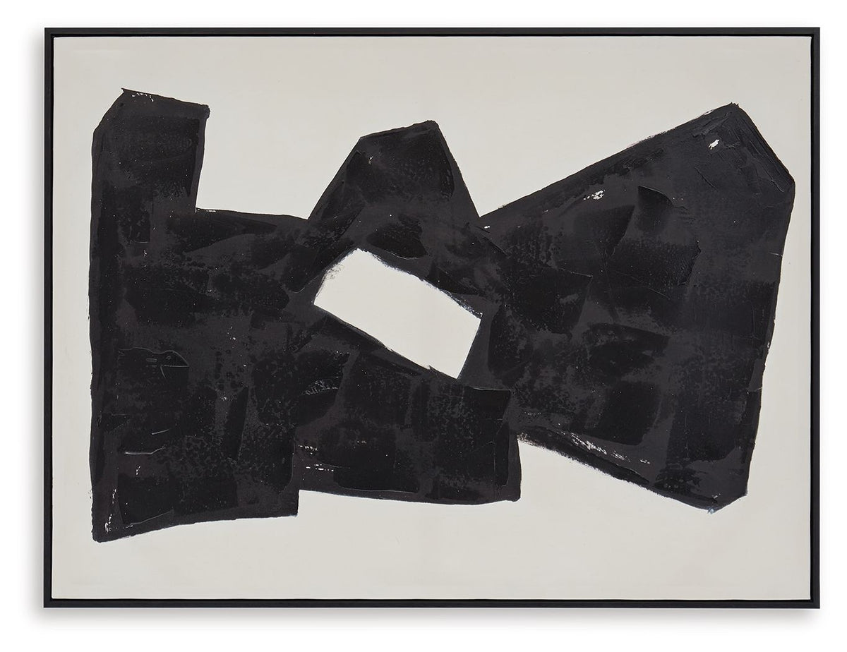 Garviery - Wall Art - Black / Cream