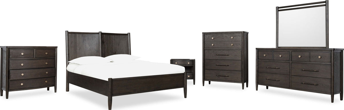 Rockport - Eight Drawer Oak Wood Dresser - Yin