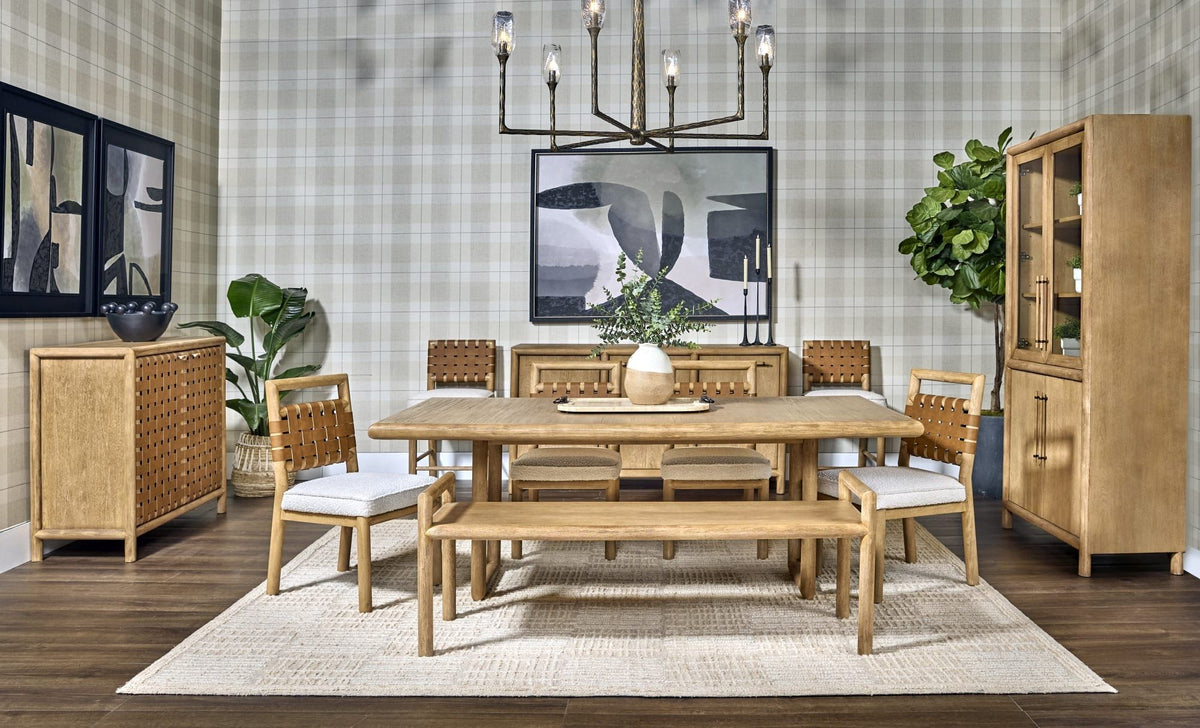 Dorsey - Weaven Bar Cabinet - Granola