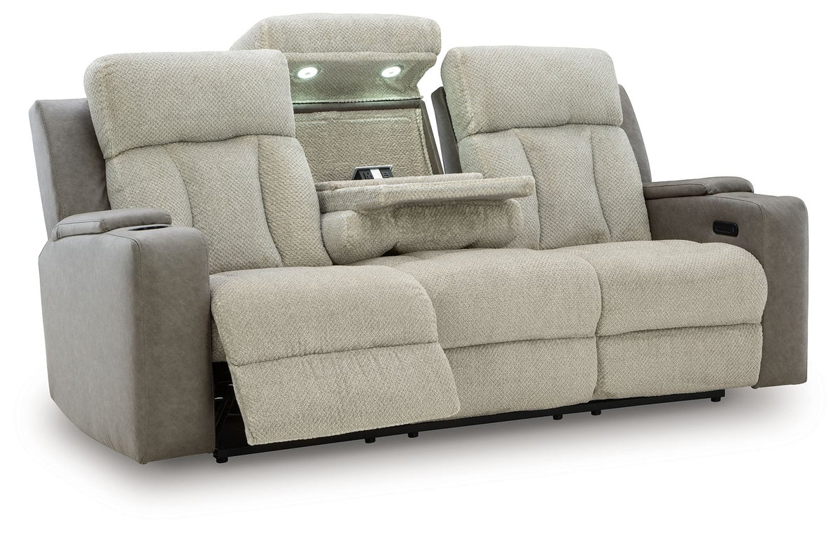 WhipLash - Power Reclining Sofa With Adj Headrest - Sisal
