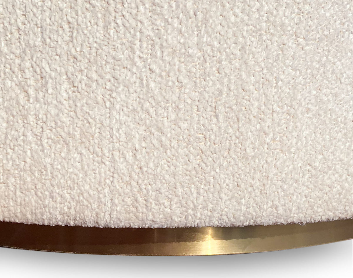 Zinnia - Fully Upholstered Swivel Chair - Dune Chenille