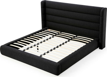 Formosa Frank - Upholstered Wingback Platform Bed