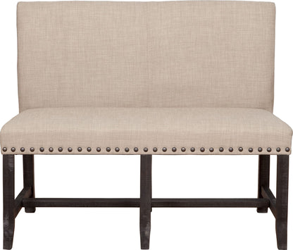 Yosemite - Solid Wood Dining Settee - Beige / Cafe