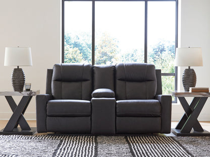 Mackmenville - Double Reclining Loveseat With Console