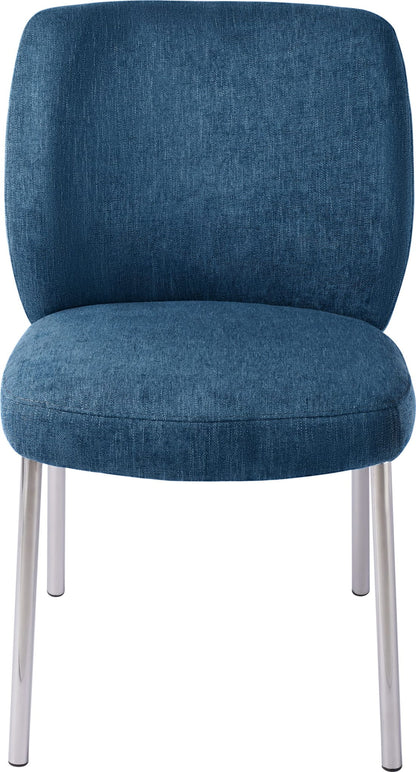 Fomo - Chenille Upholstered Stainless Steel Base Dining Chair (Set of 2)