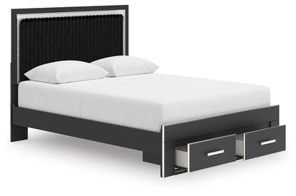 Zuraleus - Upholstered Panel Platform Storage Bed