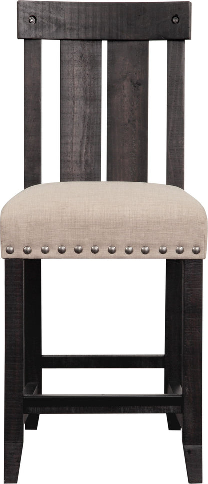 Yosemite - Solid Wood Kitchen Counter Stool (Set of 2) - Beige / Cafe
