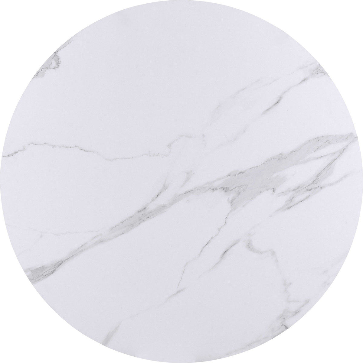 Winston - Stone Top Metal Base Round Dining Table