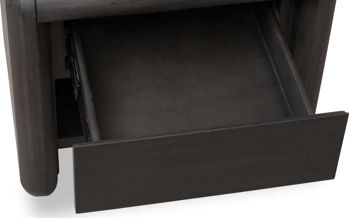 Xolani - One Drawer Acacia Wood Nightstand - Jaguar