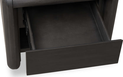 Xolani - One Drawer Acacia Wood Nightstand - Jaguar