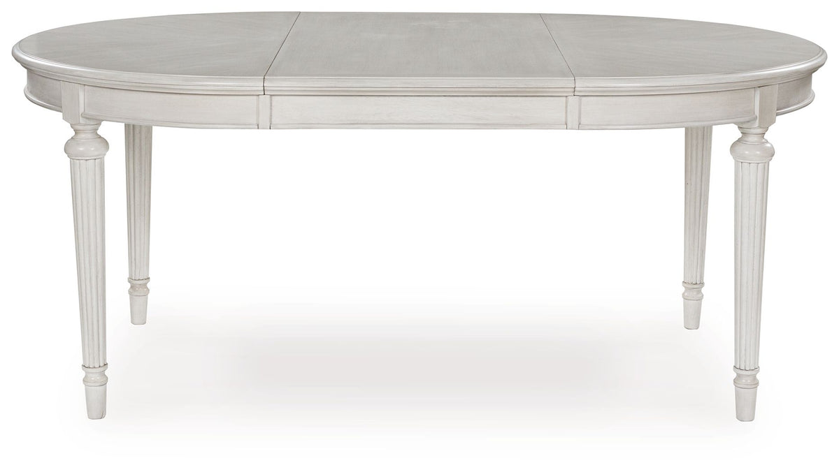 Montelaine - Oval Dining Room Extension Table - Antique White