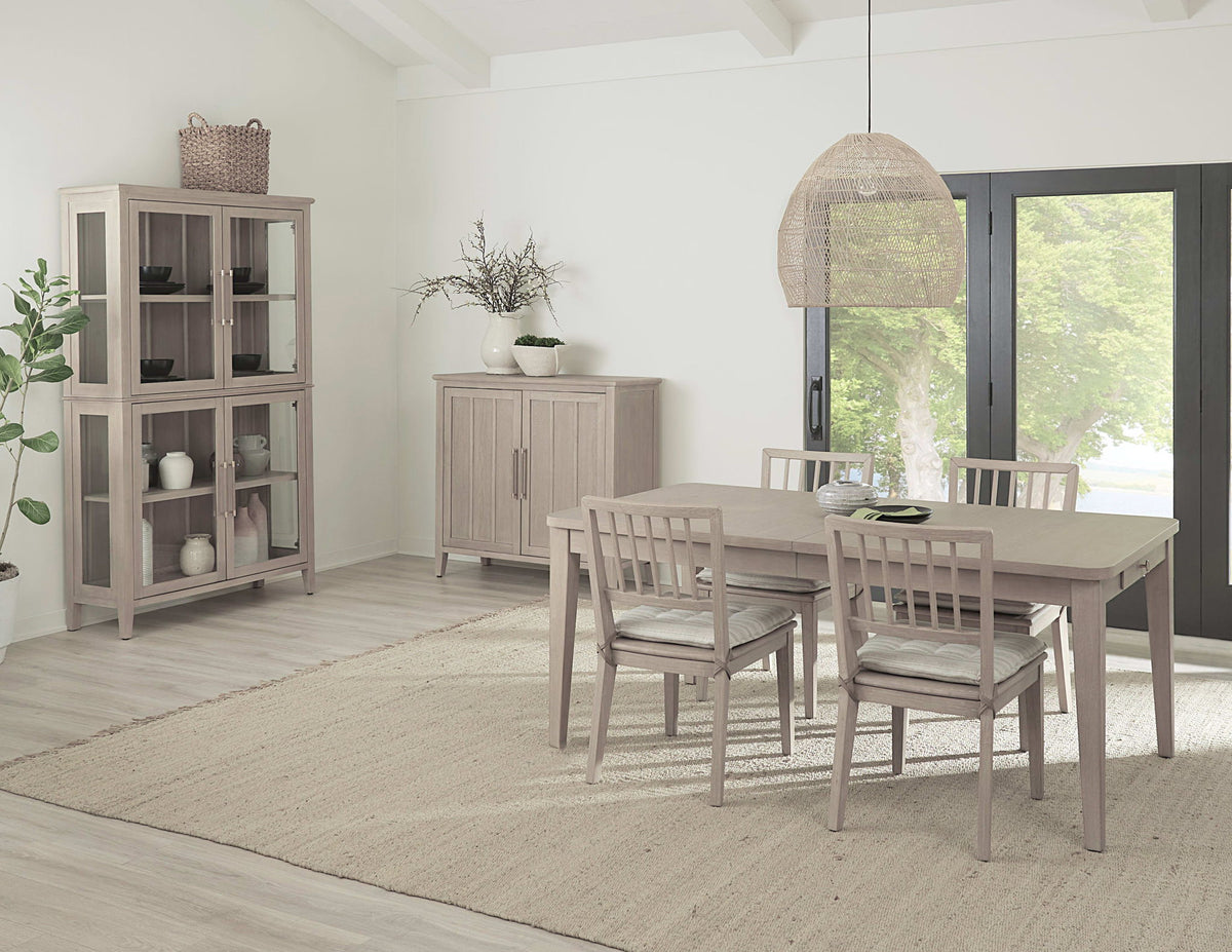Camden - Wood Dining Chair (Set of 2) With Detachable Cushion - Chai And Oat
