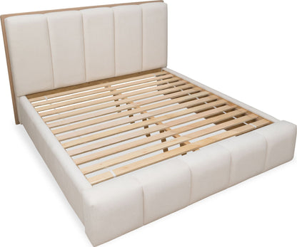 Gardenia - Wood Frame Upholstered Platform Bed