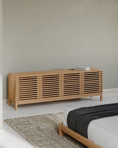 Tanner - Four Door Solid Ash Media Console