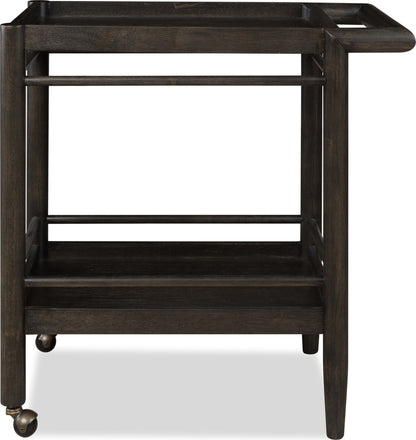 Rockport - Two Shelf Rolling Bar Cart - Yin