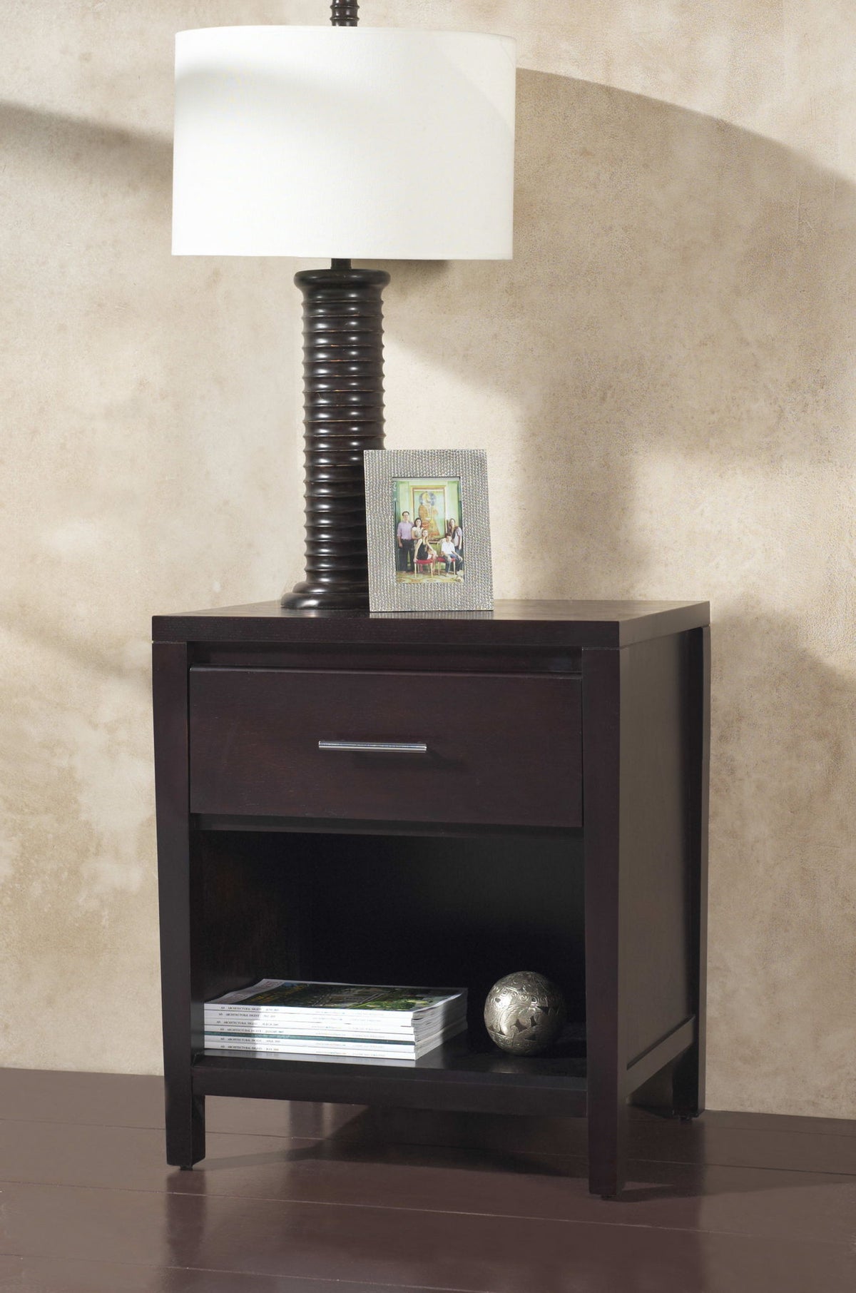 Nevis - Charging Station Nightstand - Espresso