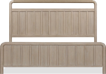 Camden - Shiplap Oak Wood Platform Bed