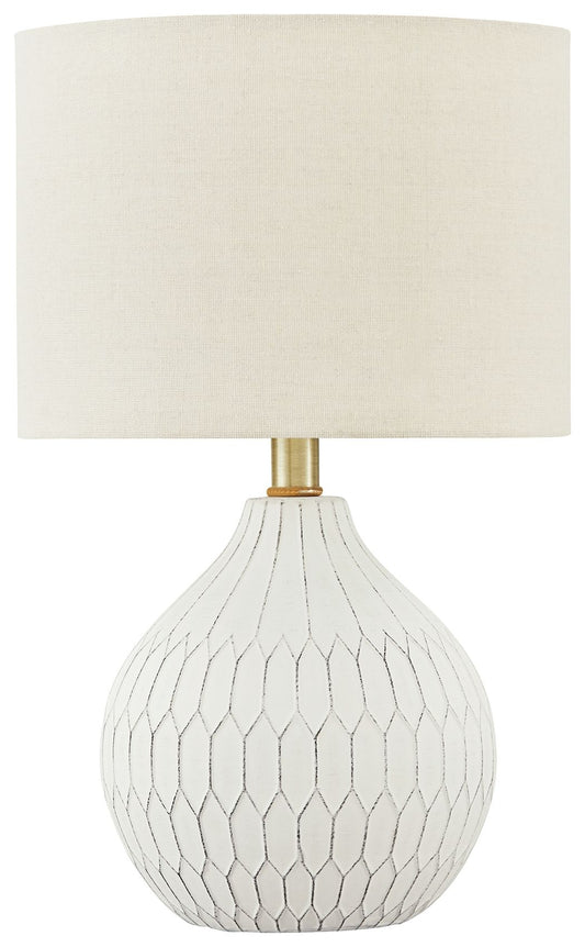 Wardmont - Ceramic Table Lamp  - White