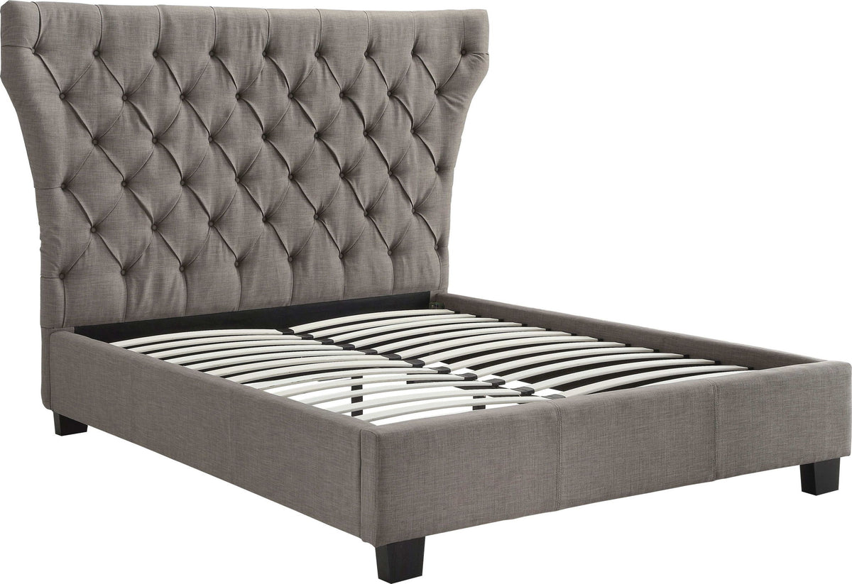 Geneva Melina - California King Upholstered Platform Bed - Dolphin Linen