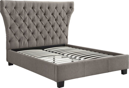 Geneva Melina - California King Upholstered Platform Bed - Dolphin Linen