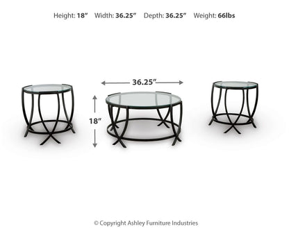 Tarrin - Occasional Table Set (Set of 3) - Black