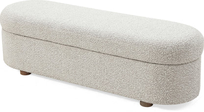 Virgil Kiki - Upholstered Hinged Storage Bench