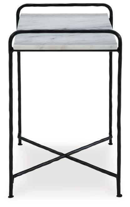 Ashber - Accent Table - White / Black