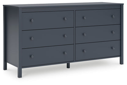 Simmenfort - Six Drawer Dresser - Navy Blue