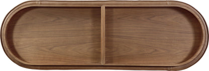 Yeal - Leather Upholstered Storage Table With Wooden Top