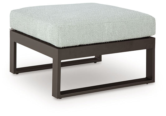 Beachloft - Ottoman With Cushion - Black / Gray