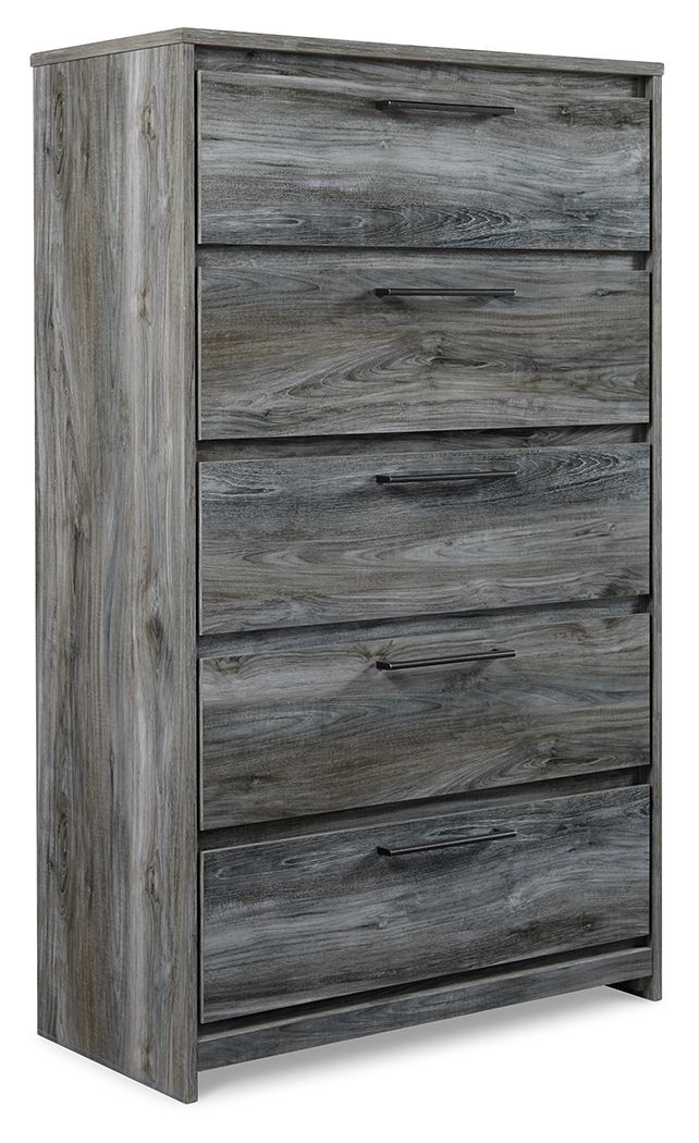 Baystorm - Five Drawer Chest - Gray