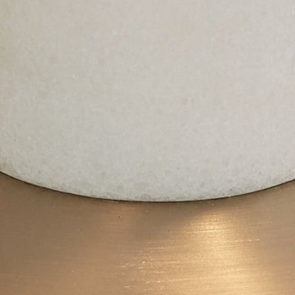 Rowleigh - Marble Desk Lamp - Gold Finish / White