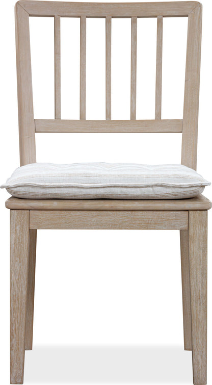 Camden - Wood Dining Chair (Set of 2) With Detachable Cushion - Chai And Oat