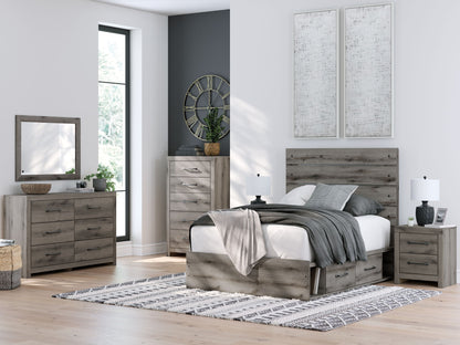 Graystorm - Panel Bed With Storage