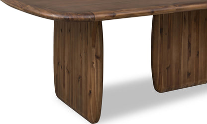 Xolani - Rectangular Acacia Wood Pedestal Table - Impala