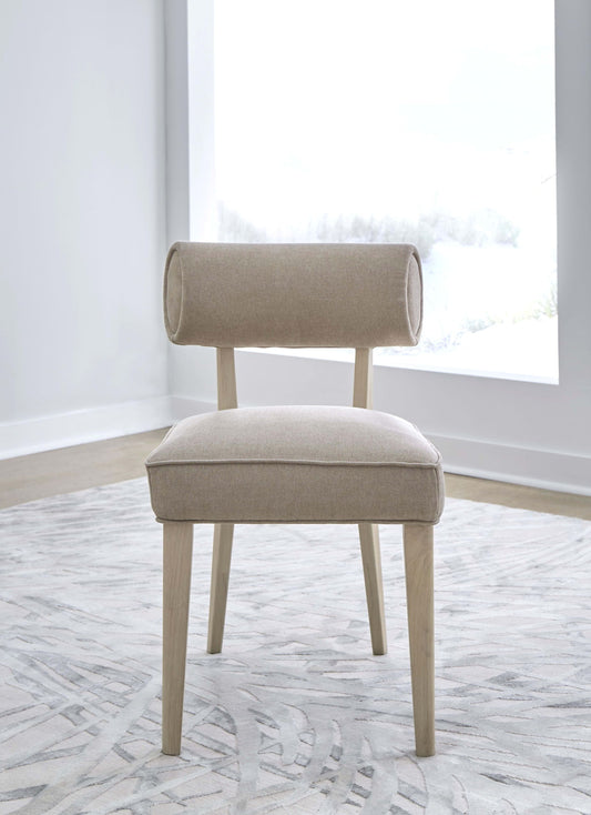 Magnolia - Wood Frame Chenille Upholstered Dining Chair (Set of 2) - Brown Sugar