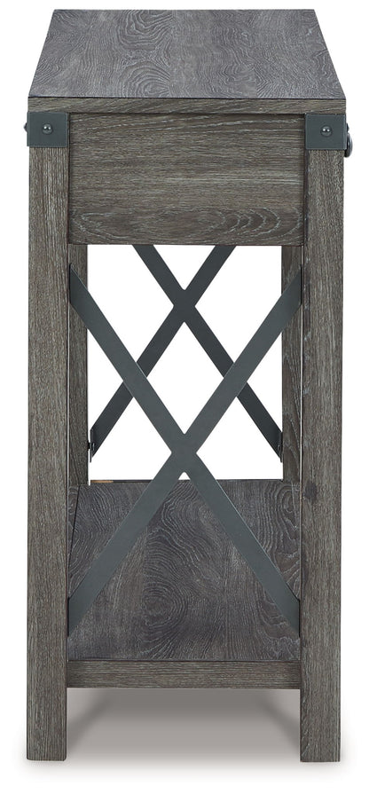 Freedan - Console Sofa Table - Grayish Brown