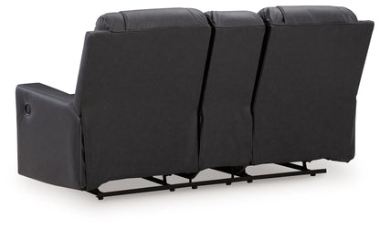 Mackmenville - Double Reclining Loveseat With Console